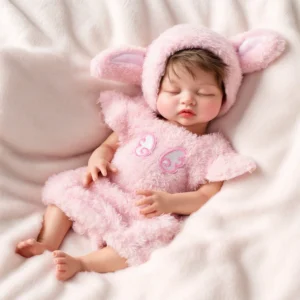 Babeside Nancy 12"/16" Realistic Silicone Sleeping Baby Little Infant Girl Retaining Pacifier Softly Held Memories
